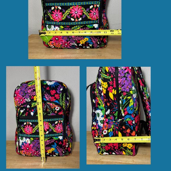 Vera Bradley Campus Backpack in Field Flowers NWT main image 10